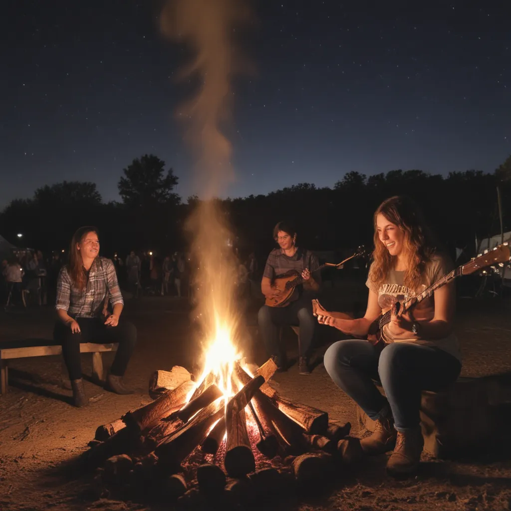 Campfire Songs and Smores: Nighttime Fun at Roots N Blues