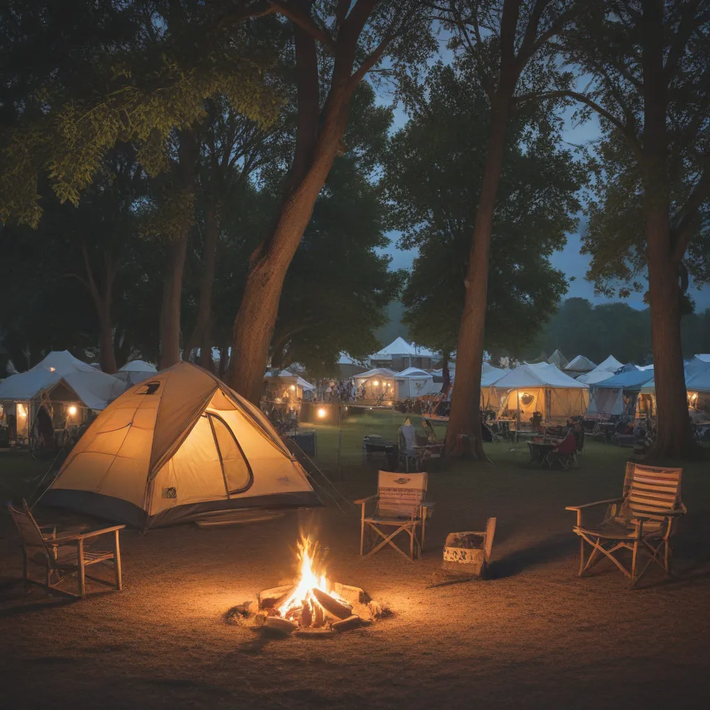 Camping and Glamping at the Roots N Blues Festival